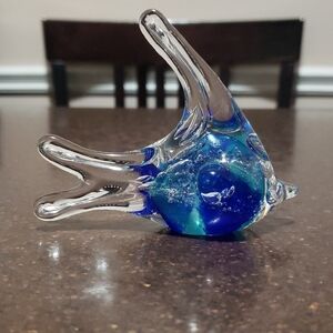 SIGNED GORDON STUDIO AUSTRALIAN ART GLASS FISH FIGURINE PAPERWEIGHT SIGNED 1994